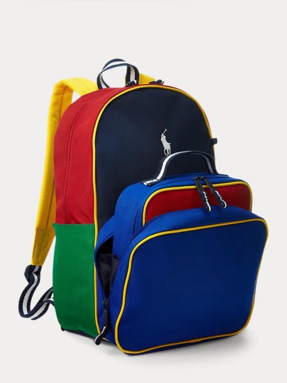 Polo Ralph Lauren Colour-Blocked Backpack & Lunch Tote Set - Picture 3 of 14